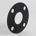 EPDM Full Face Gasket NP10/16 for Metric Flanges displayed on a plain background, showcasing its round shape and drilled holes.