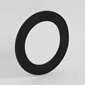 EPDM Flat Stub Flange Gasket - Imperial to Metric Sizes on a plain background, showcasing round shape and durable material.