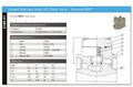 Forged Stainless Steel Lift Check Valve - BSPT Screwed CL800 technical specifications and diagram.