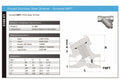 Forged Stainless Steel Y Strainer - Screwed BSPT CL800 F316L technical specifications and dimensions diagram.