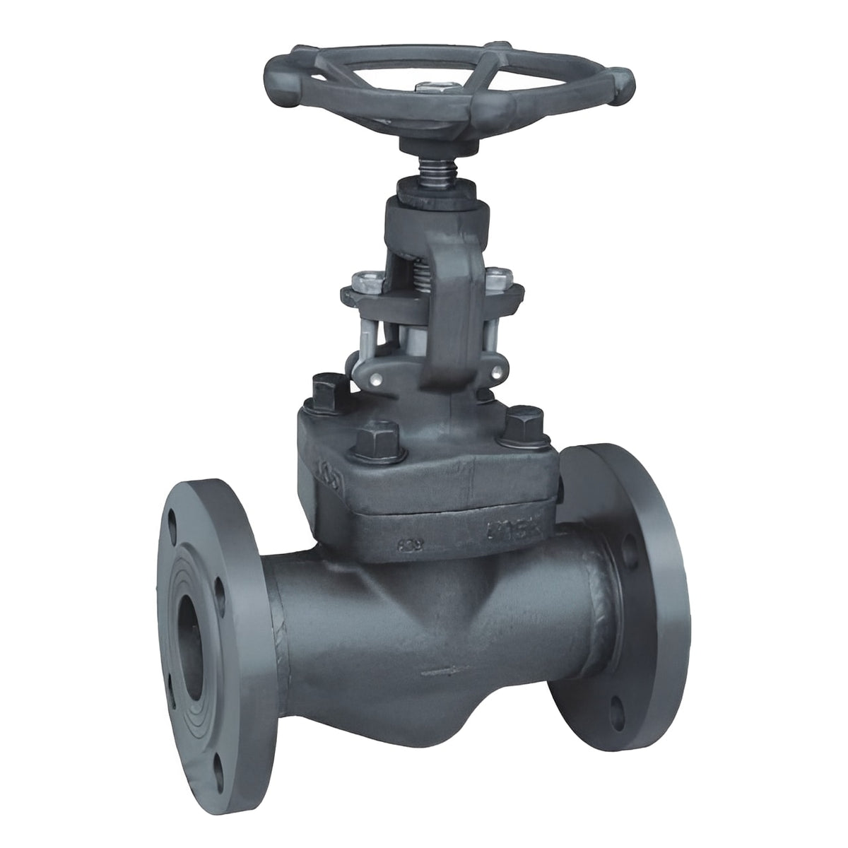 Forged Carbon Steel Globe Valve - Flanged ANSI Class 300, designed for durability and pressure integrity in industrial systems.