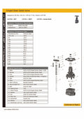 Forged Steel Globe Valve - Class 800 BSPT Screwed Ends technical specifications and detailed components list.