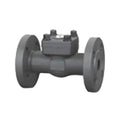 Forged Steel Piston Check Valve - Flanged ANSI 150 in a robust grey finish with flanged connections.