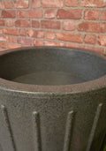 Cosmo 200L Water Butt Planter - Green Marble Effect in close-up view showing the interior.