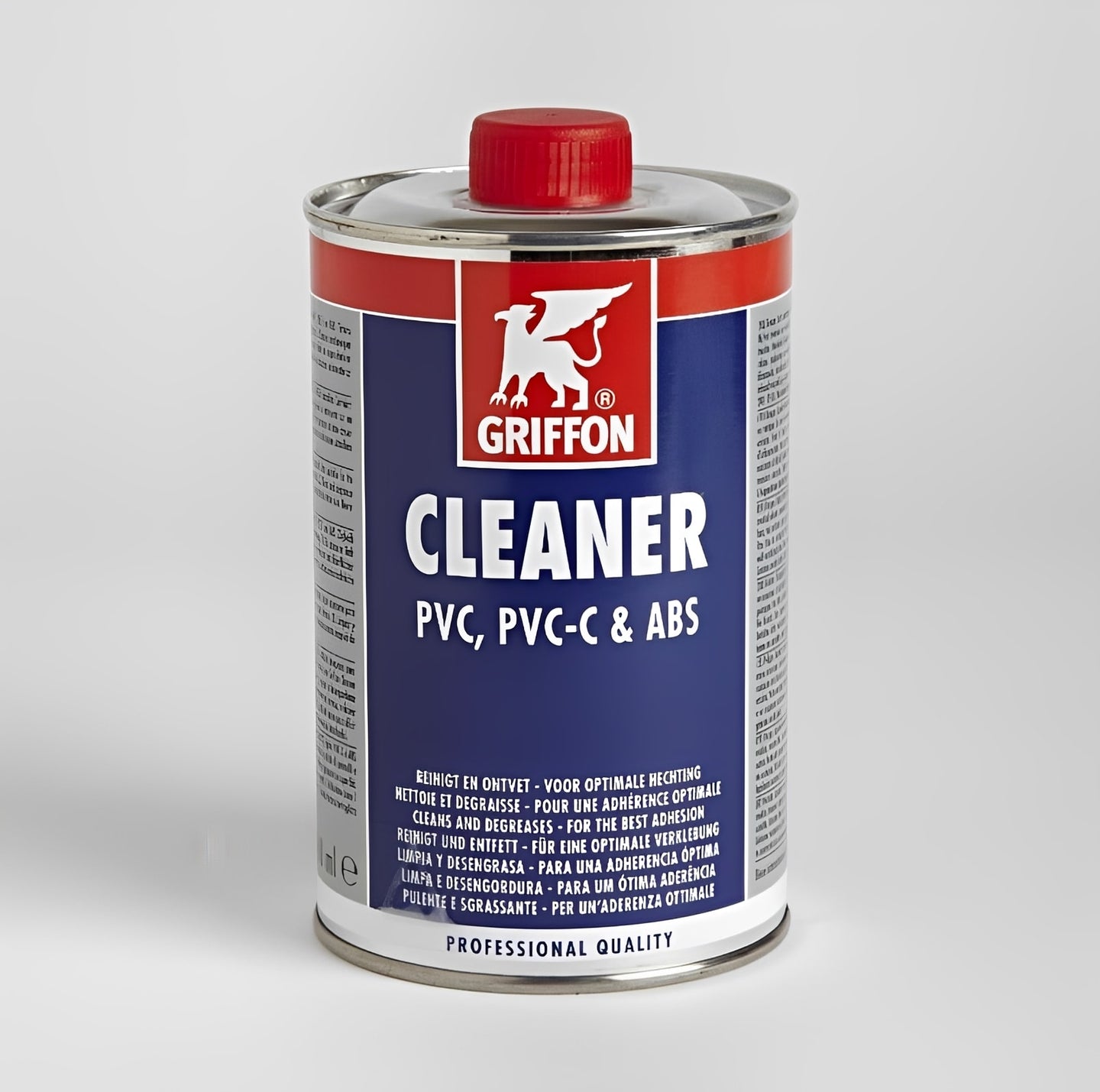 Griffon Cleaning Fluid for PVC Pipes and Fittings - Cleaner for PVC, PVC-C & ABS surfaces.