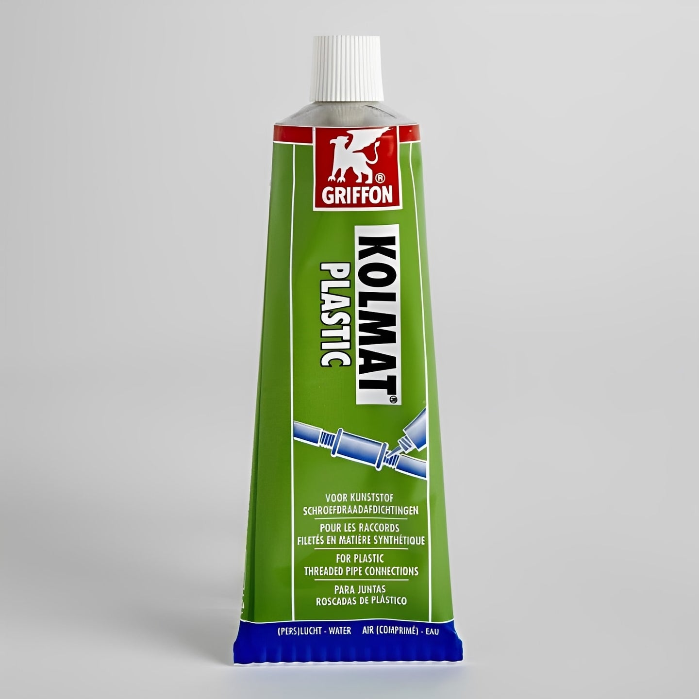 Griffon Kolmat PVC / ABS Thread Seal Paste 125ml Tube packaging displayed on a neutral background.