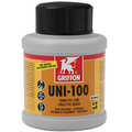 Griffon Uni 100 PVC-U Cement for Pipes and Fittings in a cylindrical container with a screw cap