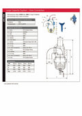 Large Capacity Syphon Hose Connection with Discharge Cock technical specifications and design diagram.