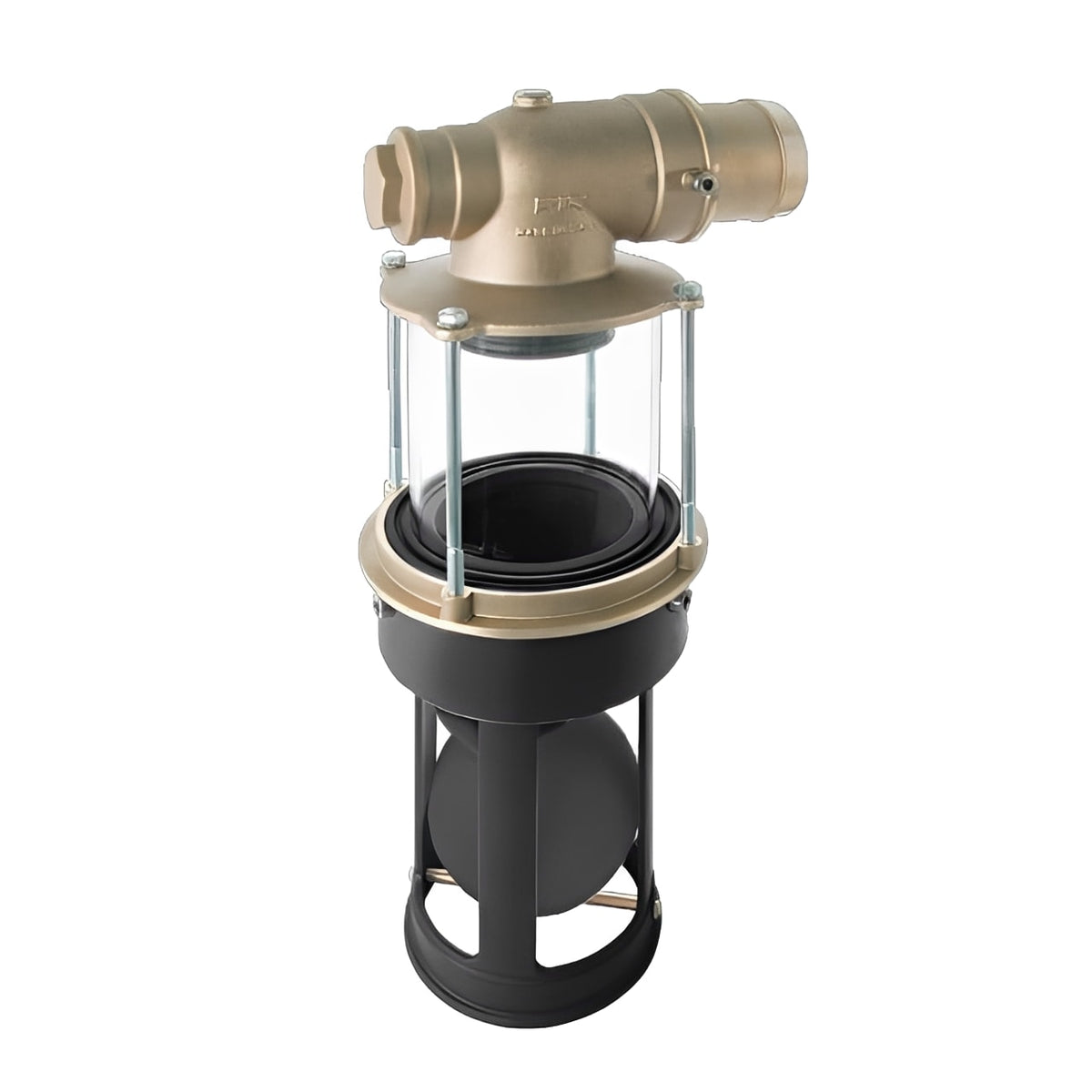 Primary Shut-off Valve with Sight Glass - Brass 3 Bar for tanker filling operations.