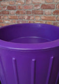 Purple Cosmo 200L Water Butt Planter - Decorative Rainwater Tank interior close-up showing vibrant purple finish