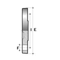 PVC-U Blank Flange ASA 150 - Plain Grey technical drawing showing dimensions.