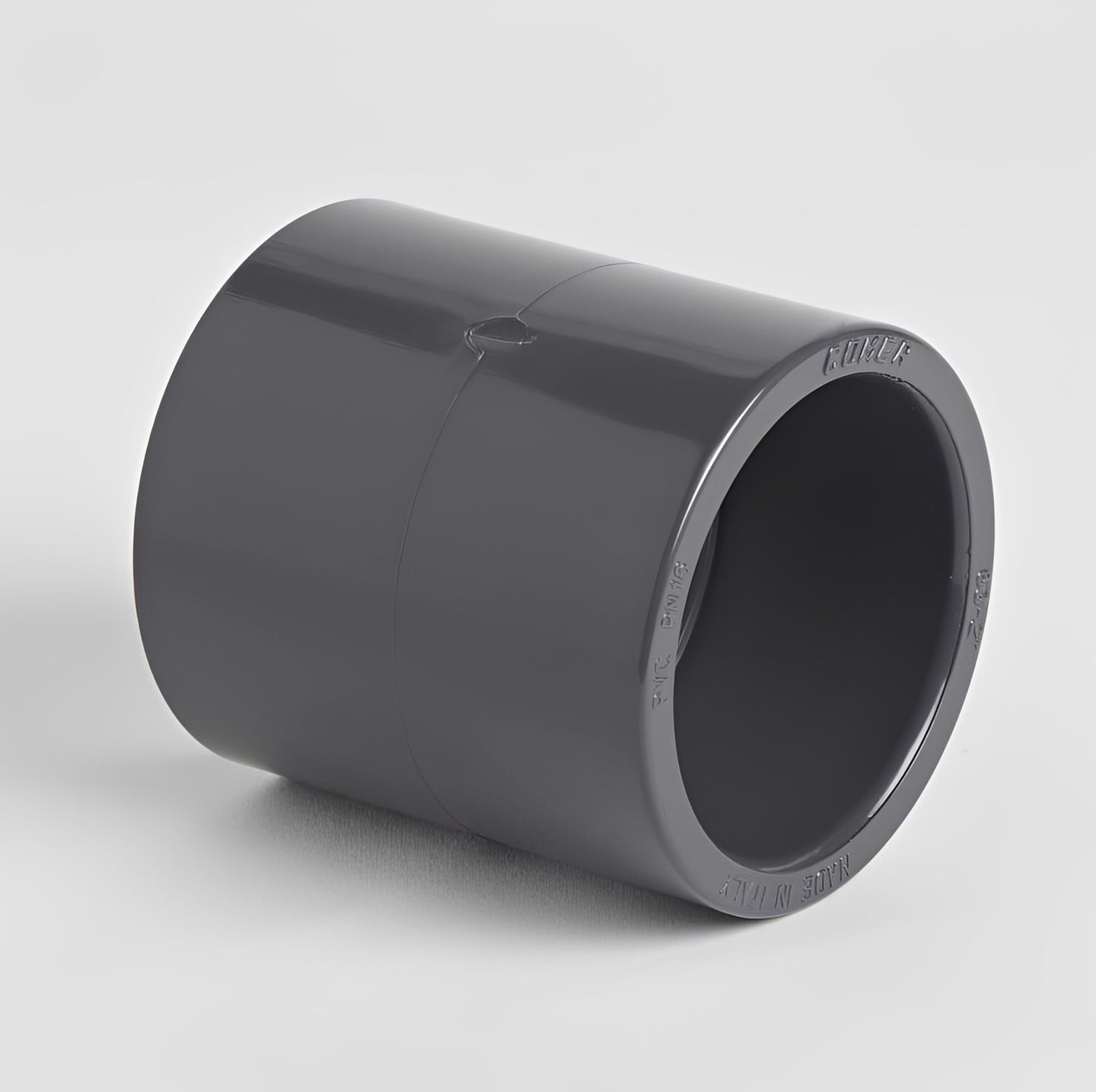 PVC Metric Plain Socket - WRAS Approved Potable Water Pipe Fitting for connecting PVC pipes securely.