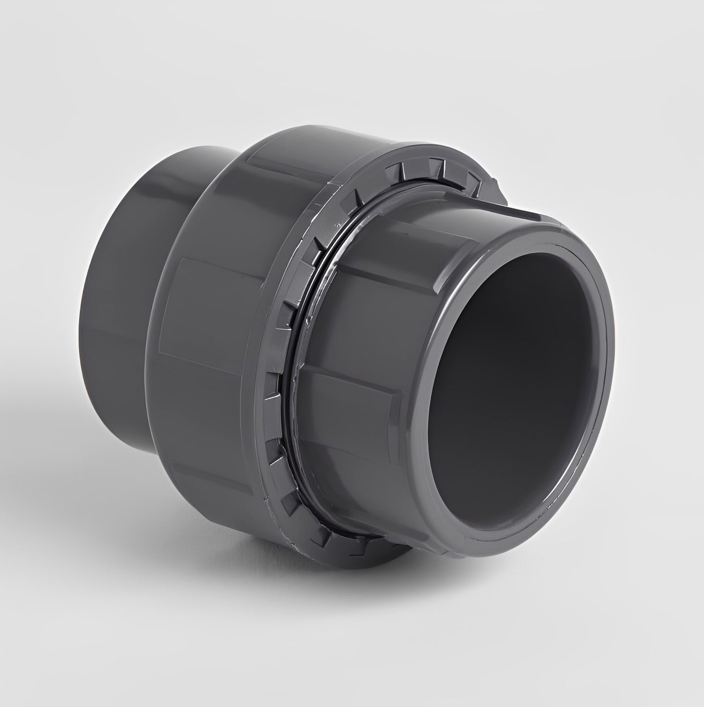 PVC Metric Plain Socket Union - WRAS Approved for connecting PVC pressure pipes with plain ends.