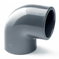 PVC-U 90 Degree Elbow Plain Imperial Pipe Fitting for secure right-angle connections in plumbing.