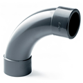 PVC-U 90 Degree Short Radius Bend - Imperial Plain Pipe Fitting, high-quality pipe connector for smooth flow.