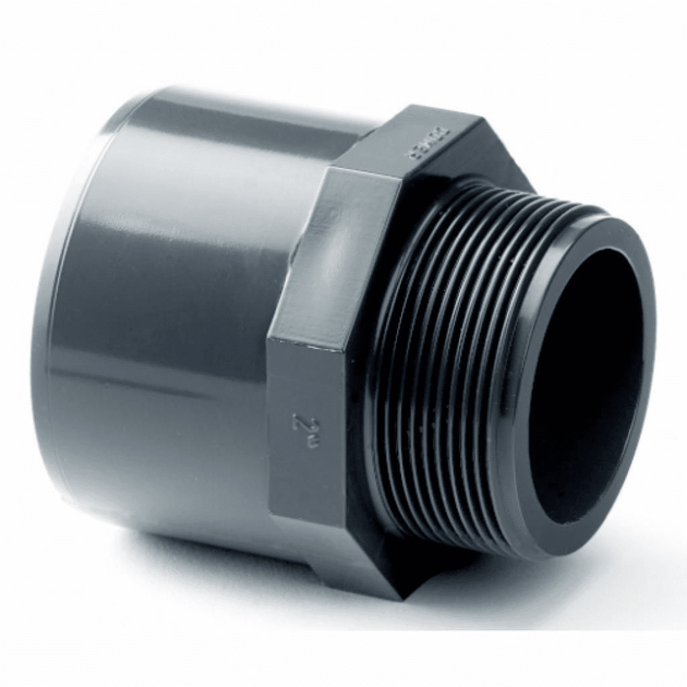 PVC-U Female Plain to Male Threaded Imperial Adaptor for secure pipe connections