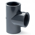 PVC-U Equal Tee Plain to Threaded Imperial Pipe Fitting for secure pipe connections.