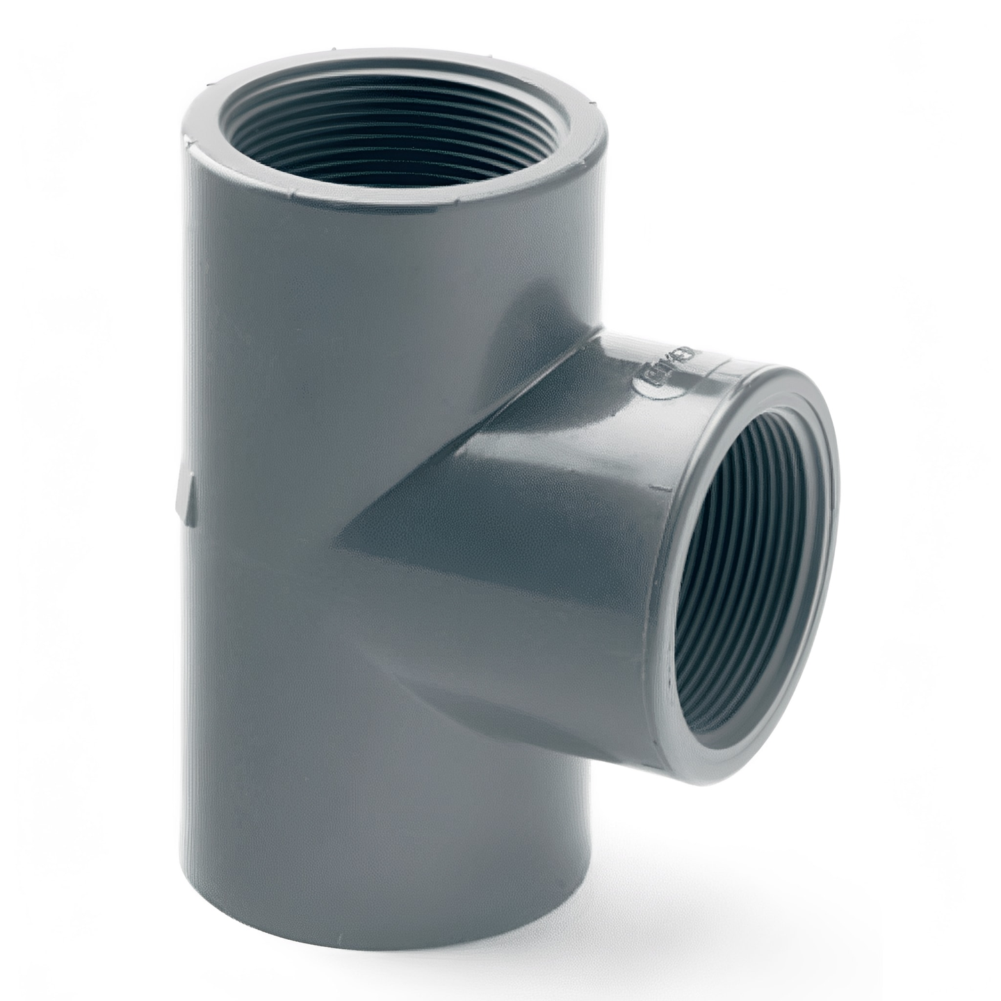 PVC-U Equal Tee Threaded Imperial Fitting - WRAS Approved