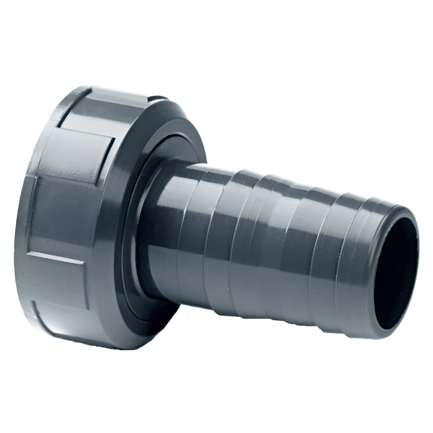 PVC-U Hose Adaptor - Female BSP x Metric Hose Tail for secure fluid connections