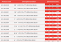PVC-U Reducing Bush Plain to Threaded Imperial Pipe Fitting size and dimensions chart with product codes.