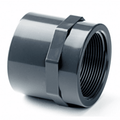 PVC-U Plain to Threaded Imperial Socket - WRAS Approved for secure connections in piping systems.