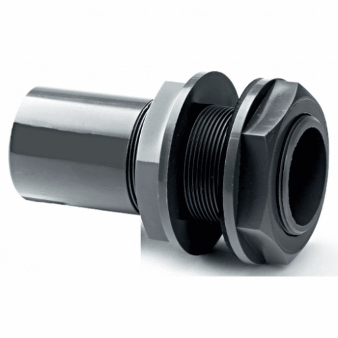 PVC-U Tank Connector Plain to Threaded Imperial Pipe Fitting