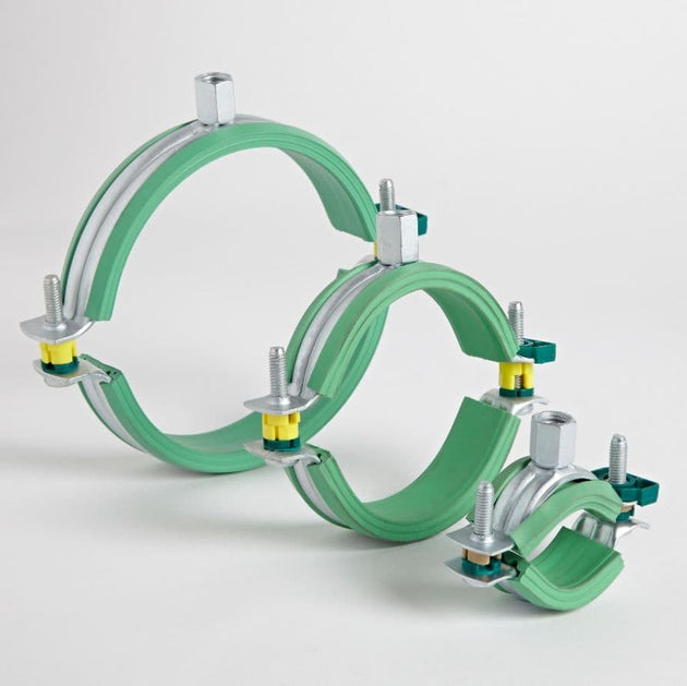 Metric Rubber Lined Pipe Clips - Polypropylene PVC Pipe Fixing for secure pipe installations.