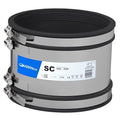 Fernco SC410 Shear-Banded Pipe Coupling 385mm - 410mm shown in flexible connector design for drainage pipework.