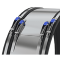 Fernco SC525W Extra Wide Drain Coupling 500-525mm close-up view showcasing EPDM sleeve and clamps.
