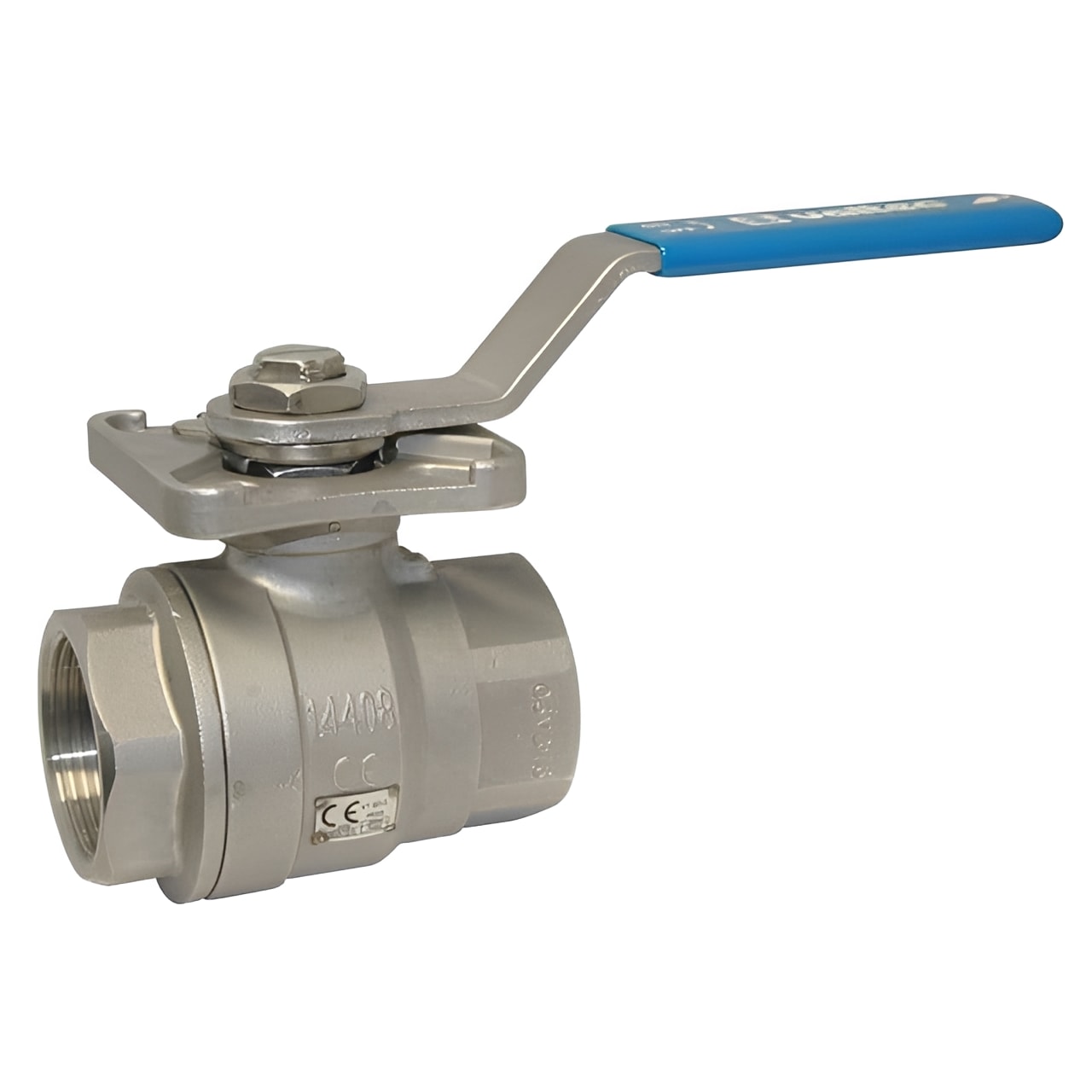Stainless Steel 2-Piece Ball Valve - ISO Top ATEX BSPP PN63 showcasing robust design for automation and hazardous environments.