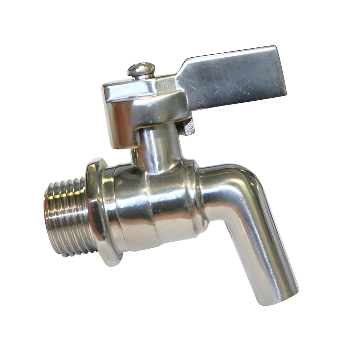 316 Stainless Steel Bottle Filler & Sampler Valve - PTFE Seal
