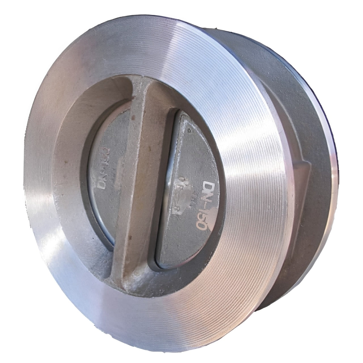 Stainless Steel Dual Plate Check Valve - ANSI 150 Wafer Viton Seat image showcasing its design and features.