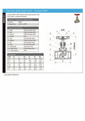 Stainless Steel Globe Valve - Screwed BSPP PN40 Handwheel specifications and dimensions chart.