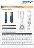 Stainless Steel Knife Gate Valve PN10 - Double Acting Actuator specifications and design features.