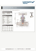 Stainless Steel Needle Valve BSPP Male x Female - 6,000 psi technical specifications and dimensions diagram.