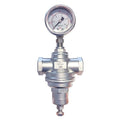 Stainless Steel Pressure Reducing Valve - EPDM Seat WRAS Approved with pressure gauge for precision control.