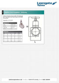 Stainless Steel Relieving Pressure Regulator - BSPP Threaded specifications and dimensions chart.