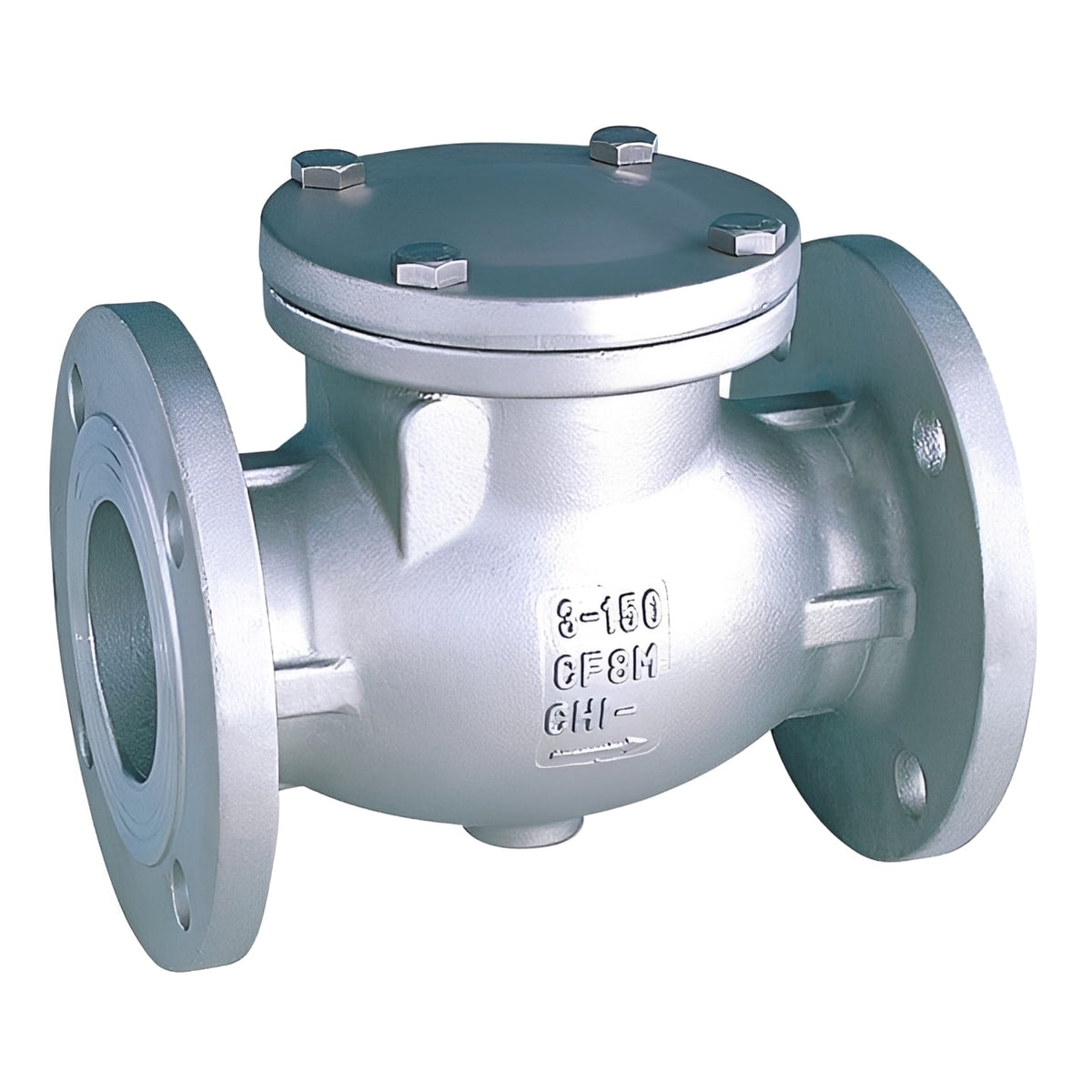 316 Stainless Steel Swing Check Valve - Flanged ANSI 150 for reliable non-return service in process installations.