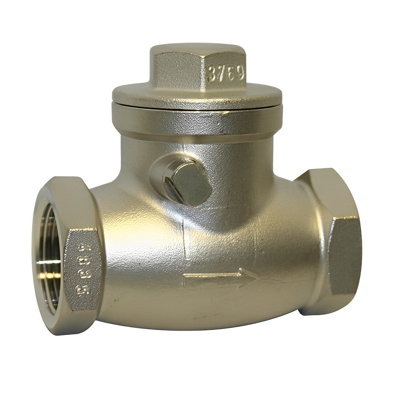 316 Stainless Steel Swing Check Valve - Screwed BSPP 200psi with durable construction for one-way flow protection.