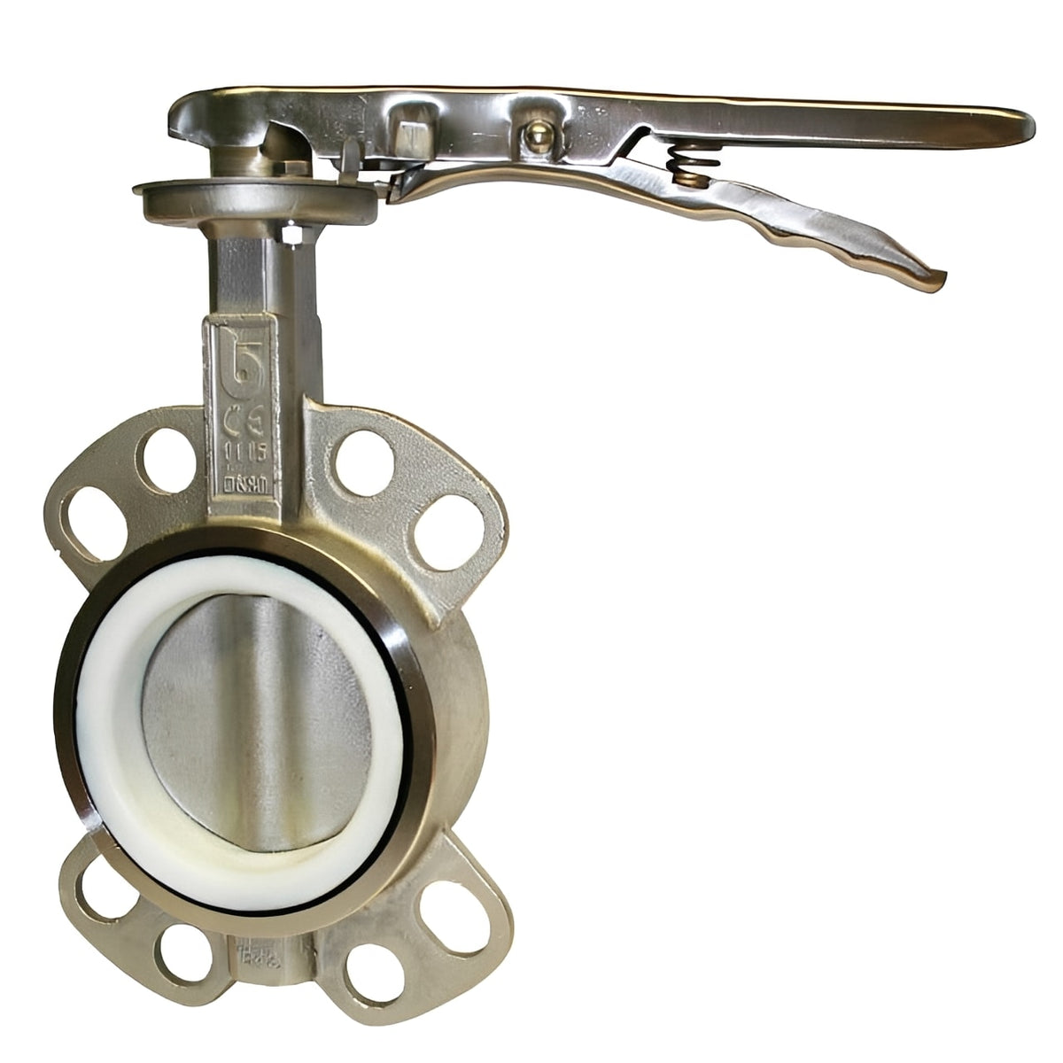 Stainless Steel Wafer Butterfly Valve - PTFE Liner PN16 Multi Flange with stainless steel body and disc