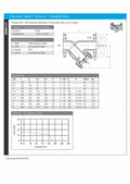 Stainless Steel Y Strainer - Flanged PN16 40 Mesh specifications sheet with dimensions and temperature chart.