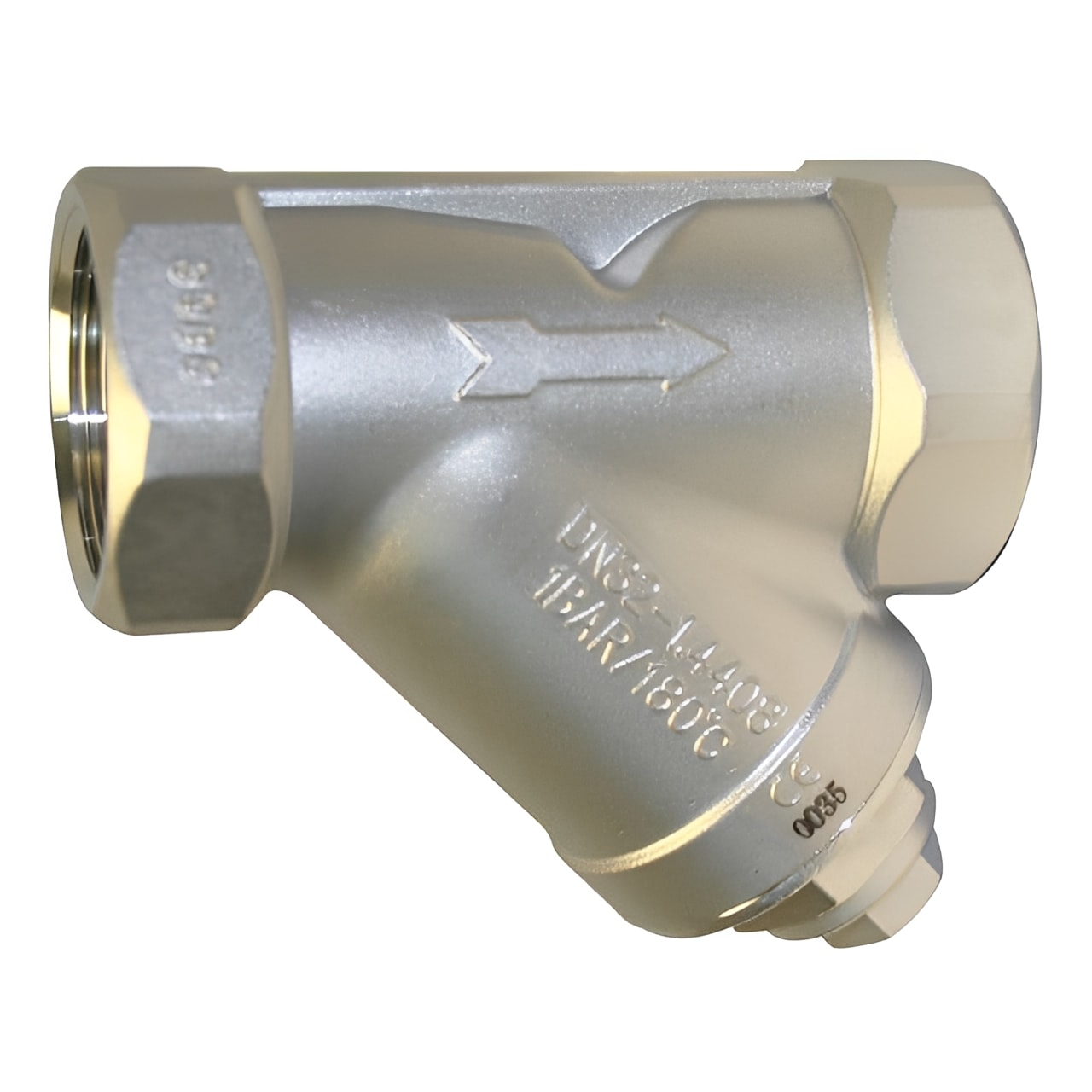 Stainless Steel Y Strainer - Screwed BSPP 1mm Mesh 800psi with durable construction for piping systems filtration