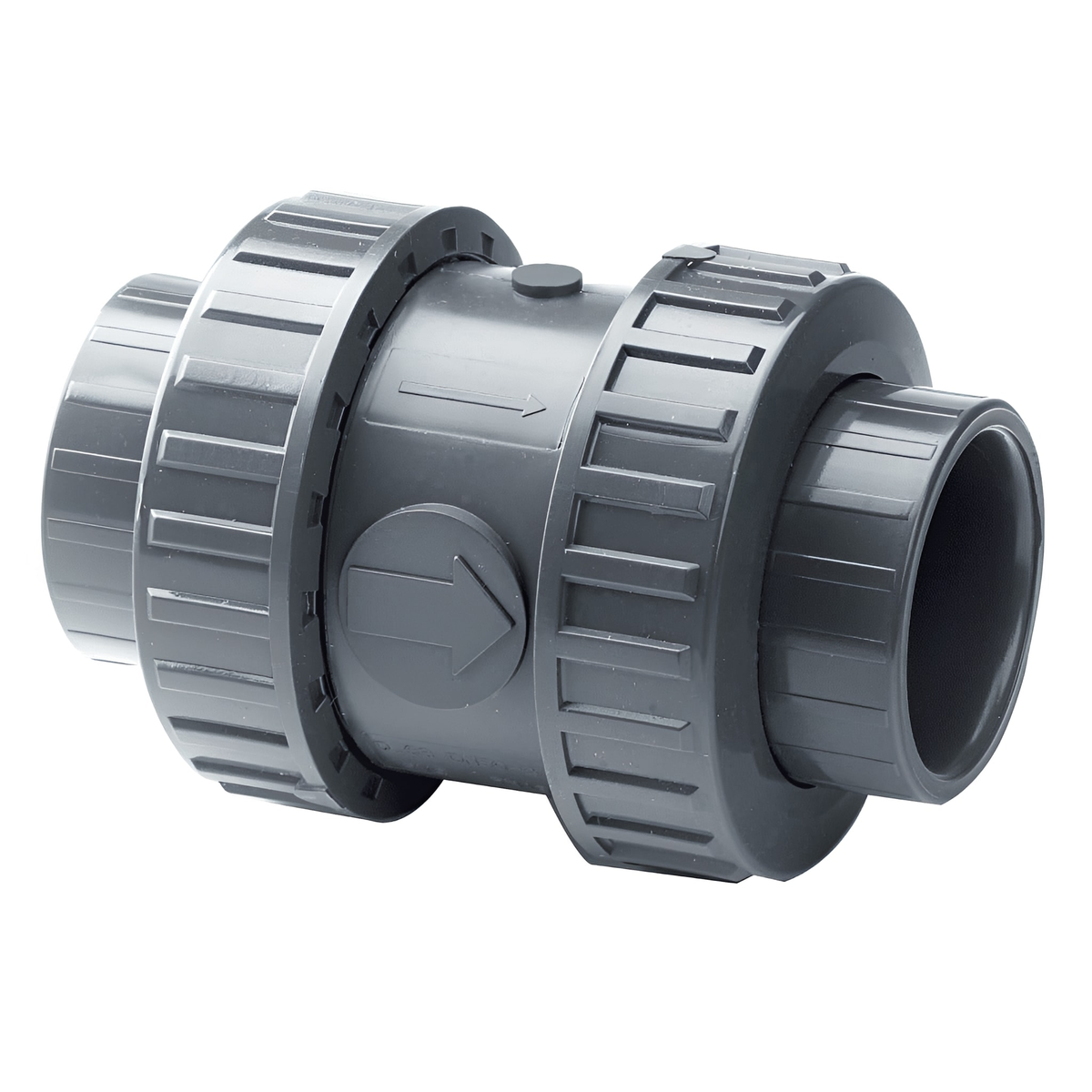 PVC Double Union Air Release Valve - EPDM Seals Plain Ends for efficient air management in piping systems.