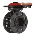 Standard PVC Butterfly Valve - EPDM Liner & Stainless Steel Shaft with lever handle for precise flow control