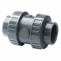 PVC Imperial Plain Double Union Foot Valve - EPDM Seals for efficient fluid management and backflow prevention.