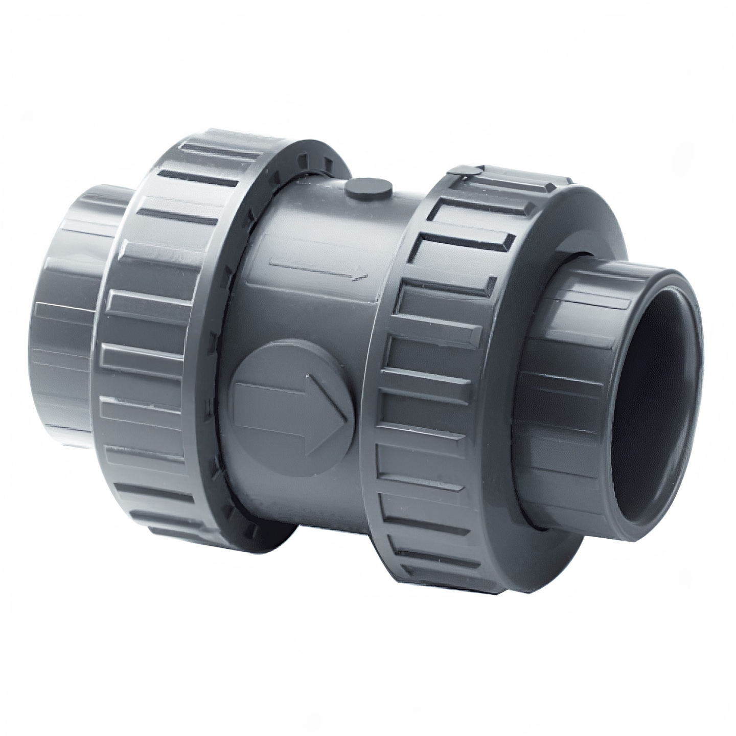 PVC Imperial Plain Double Union Foot Valve - EPDM Seals for efficient fluid management and backflow prevention.