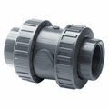 PVC Double Union Foot Valve - EPDM Seals Threaded Ends for reliable one-way flow control in PVC systems.