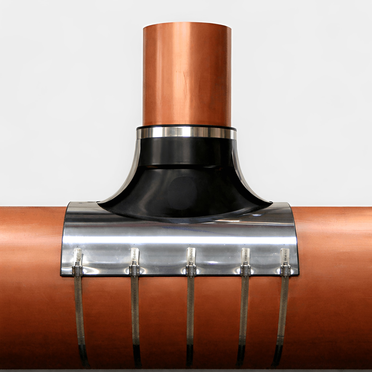 TA11090 90° Pipe Saddle 110mm Branch for 160-400mm Pipe