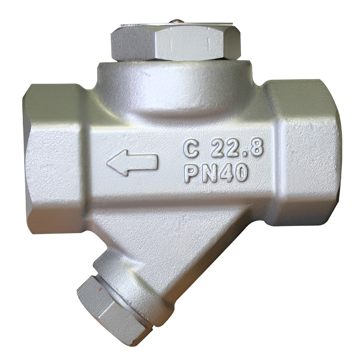Thermodynamic Disc Steam Trap - Carbon Steel BSPP 40 Bar, durable steam trap for efficient condensate removal.