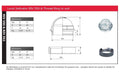 Level Indicator RIV 550 & Thread Ring to suit tanker assemblies with specifications and dimensions.